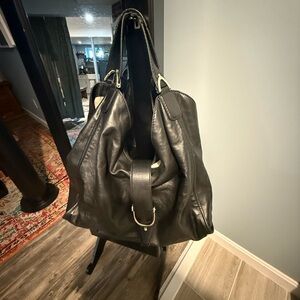 Authentic Gucci Black Leather Hobo Bag – $550